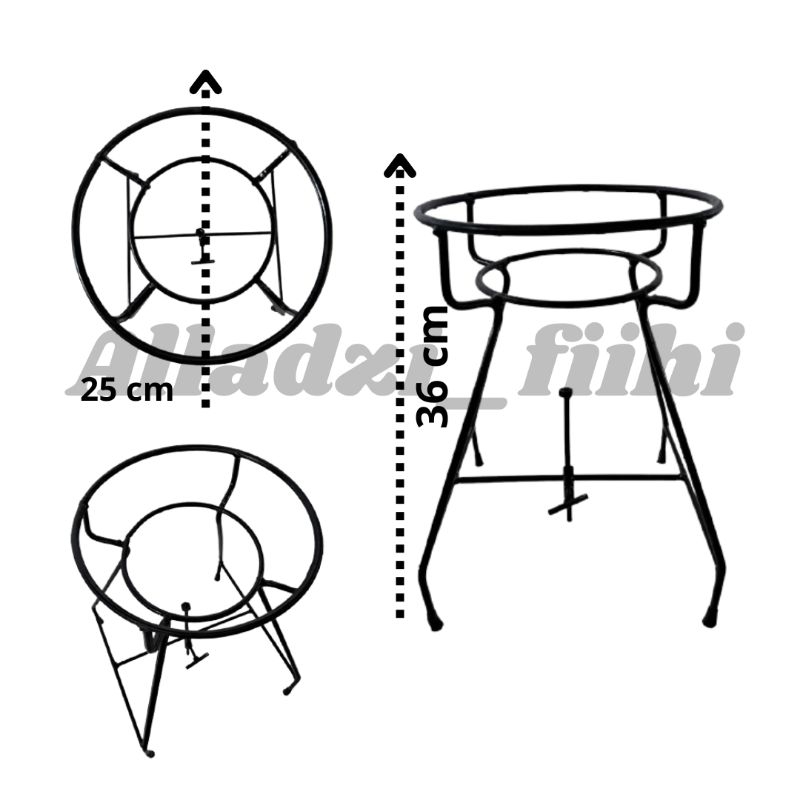 Rangka Kompor Semawar / Tungku Kompor Gas Semawar tinggi 36 cm