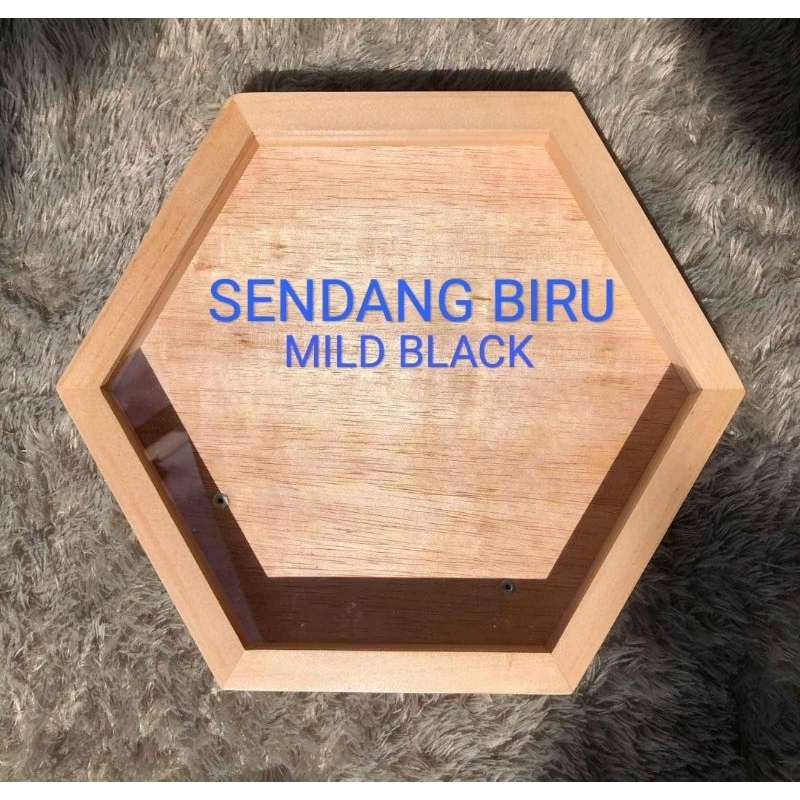 frame bingkai sendang biru black