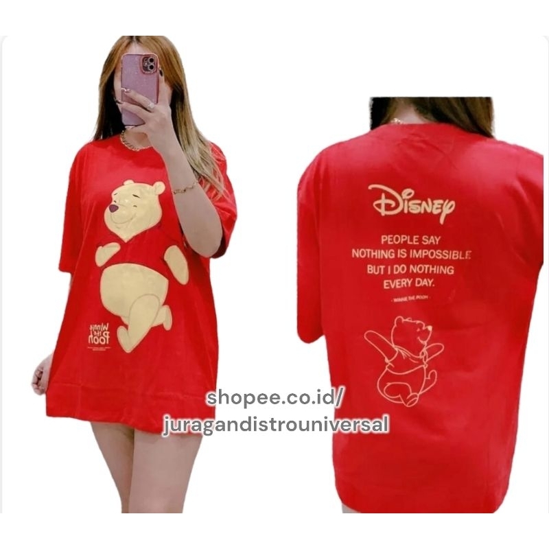 kaos distro winnie the pooh kaos butik kaos pria wanita katun
