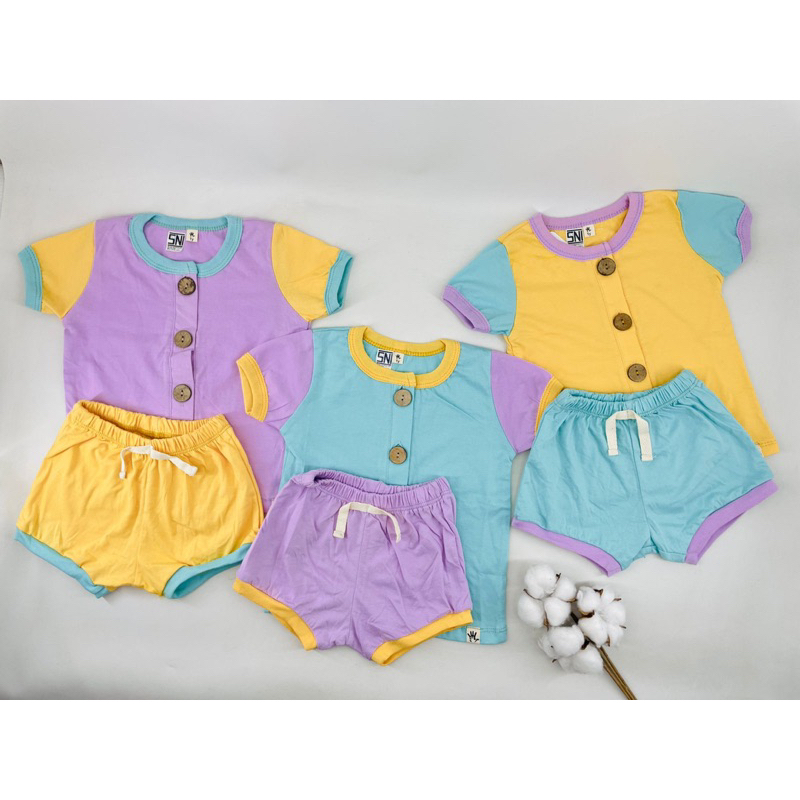 BEBE SET - setelan baju bayi / setelan bayi / setelan anak (6bulan - 2tahun) unisex