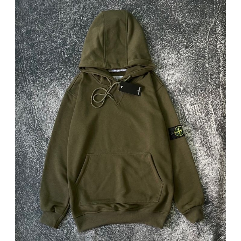 HOODIE JAKET STONE ISLAND ARMY FULLTAG &amp; LABEL