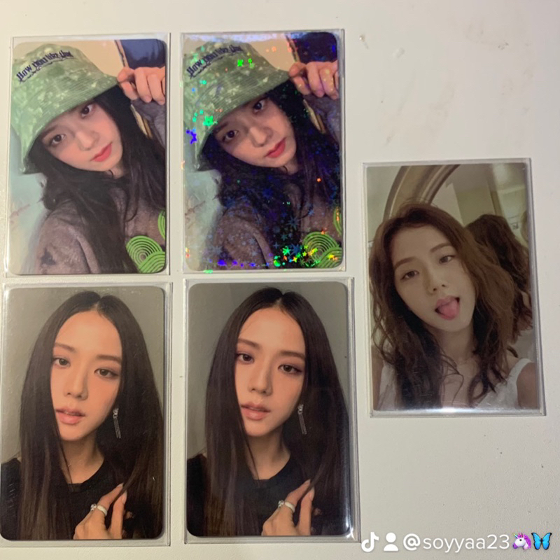 photocard jisoo bucket hat