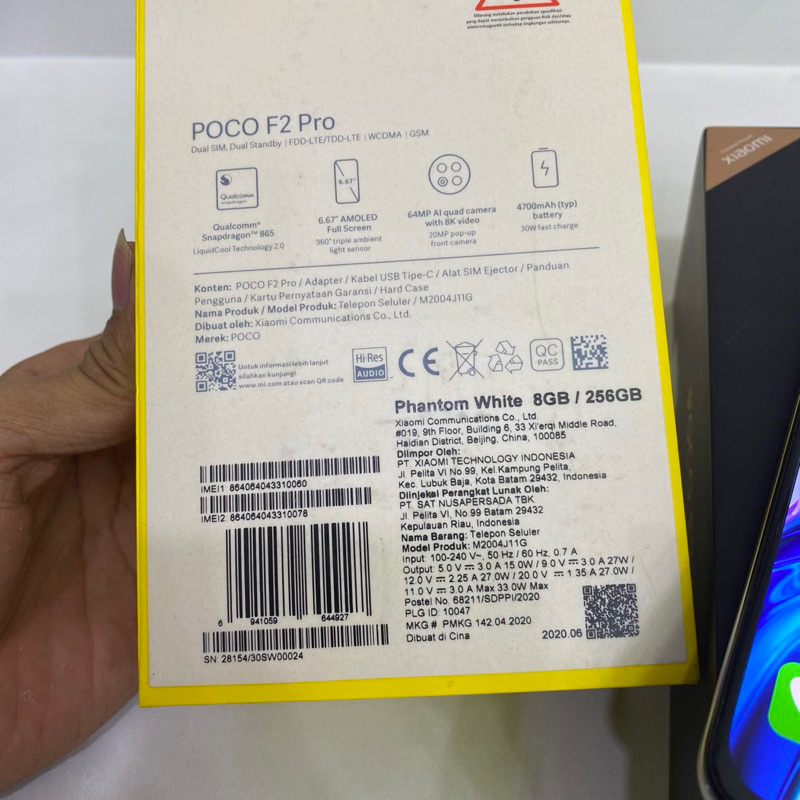 POCO F2 Pro 8/256gb 5G Resmi