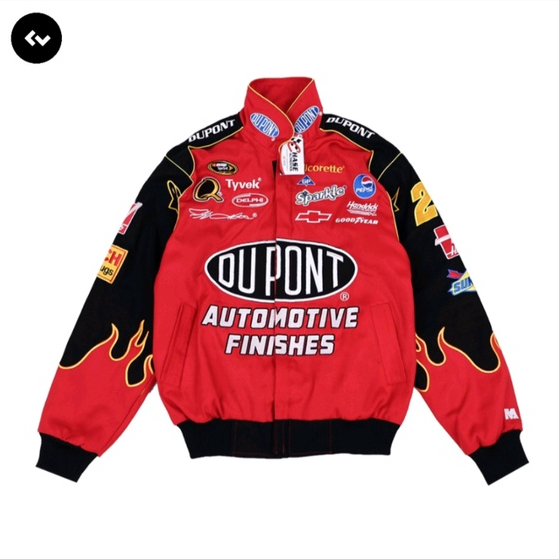 JACKET NASCAR DUPONT VINTAGE RED