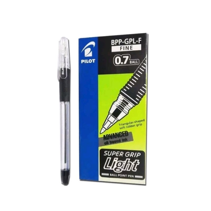 

Pulpen Bolpoint Pilot Super Grip Light Black 0.7 ( Satuan )