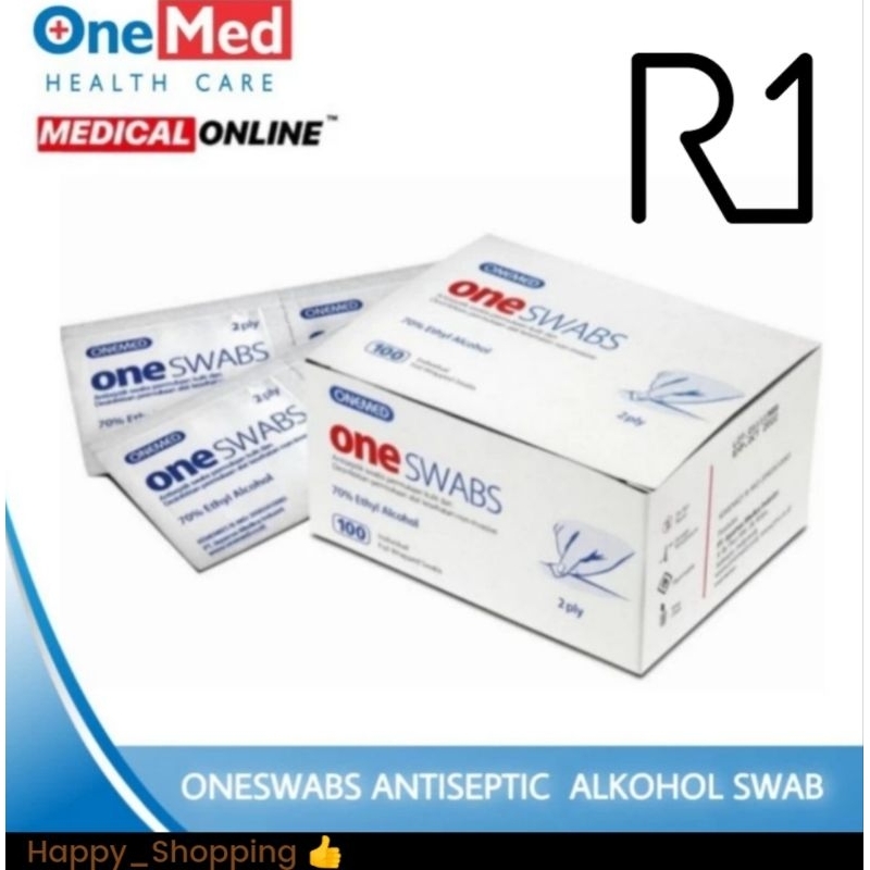 Onemed tisu alkohol oneswab | alkohol swab | one swab onemed isi 100