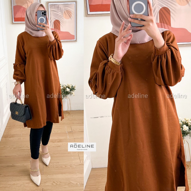 Tania Tunik - Tunik Milano Premium LD106+ Melar / Tangan Balon / 239-5994