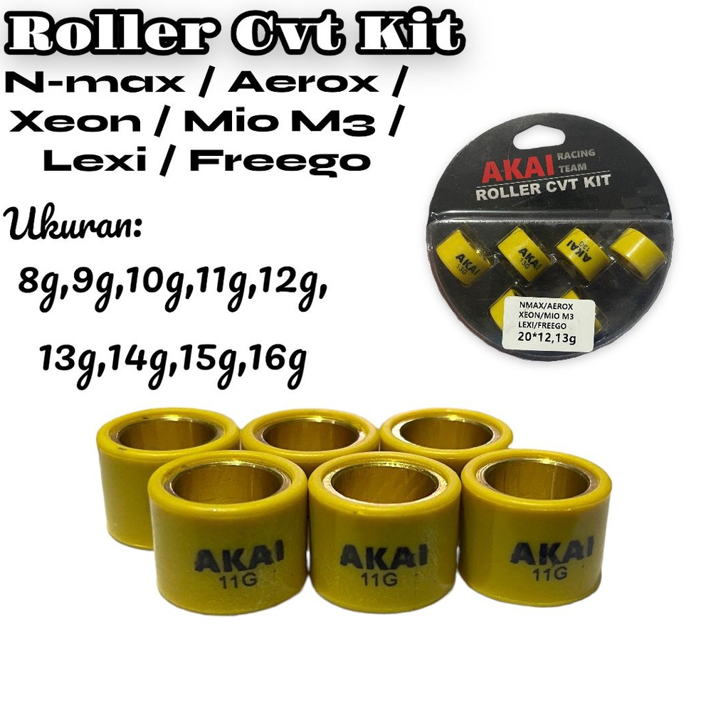 ROLLER AKAI RACING HONDA beat deluxe /genio ROLLER PCX /VARIO 125/VARIO 125/150/160 nmax new aerox dll