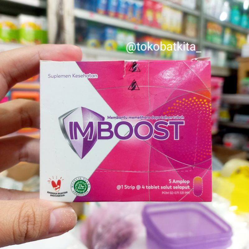 [1STRIP=4TABLET] IMBOOST TABLET DAYA TAHAN TUBUH / MENJAGA KESEHATAN IMUN AGAR TIDAK MUDAH SAKIT / A