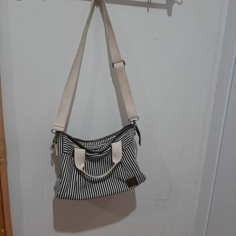 Preloved tas totebag ada tali panjang