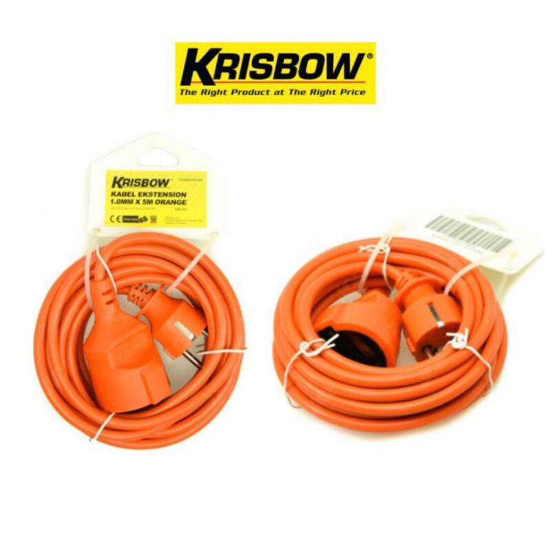 KRISBOW KABEL SAMBUNGAN EXTENSION 5-10METER/KRISBOW KABEL EKSTENSI 5m/ACE KABEL ROLL/ACE EXTENSION KABEL