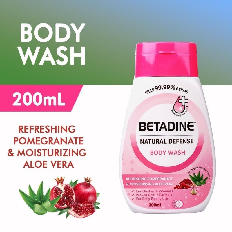 Betadine Natural Defense Body wash 400Ml