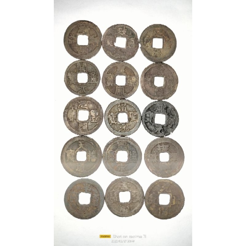 koin cina kuno temuan, barang asli