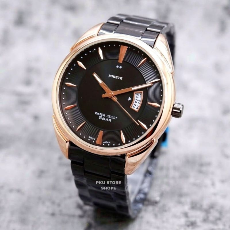 JAM TANGAN PRIA MIRETE EDITION TAHAN AIR TANGGAL AKTIF BESTSELLER || JAM TANGAN PRIA SPORTY RANTAI STAINLIS STEL ANTI AIR MODEL KASUAL TERMURAH || JAM TANGAN PRIA ORIGINAL IMPORT TERLARIS KEKINIAN REALPICK