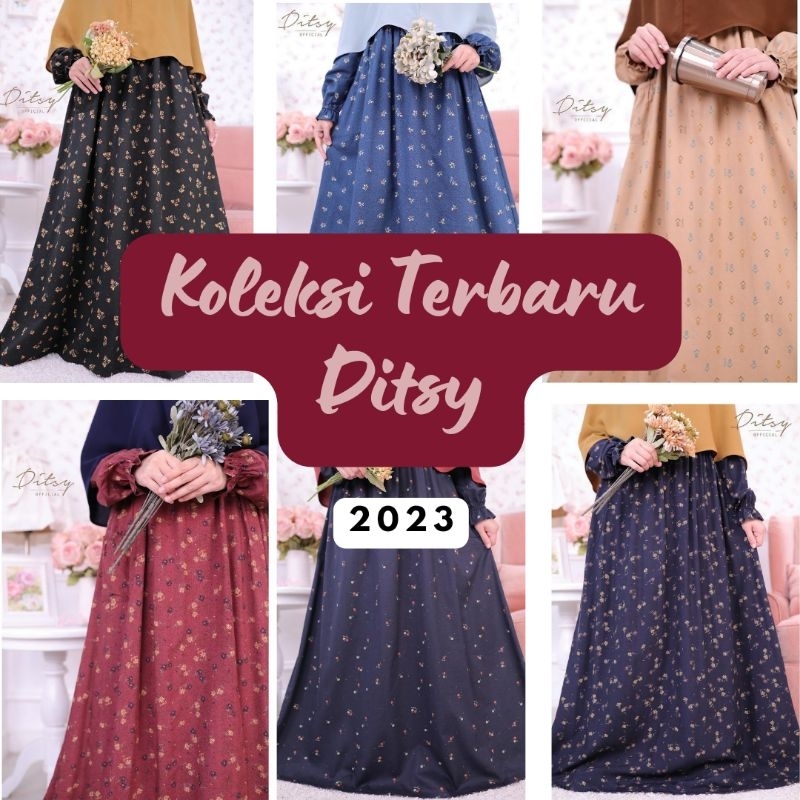 Ditsy Nightgown Februari 2023 | Daster Adem | Gamis | Dress | Baju Muslim