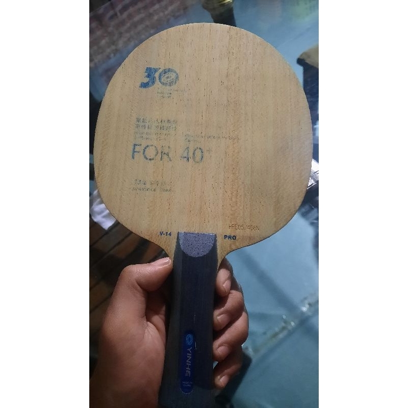 Bet Yinhe V14 pro + karet joola zack hitam + karet nittaku fastrac g1 merah + bintik dhs merah