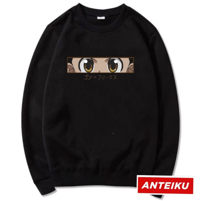 [Promo Sale] Crewneck Anime Hunter x Hunter Killua Eye Fleece Pria Wanita L-XXL