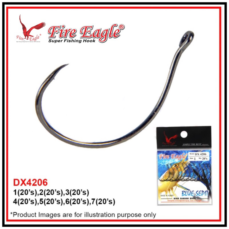 [20pcs]Mata Pancing Kail Udang Blue Sepit DX 4206 High Carbon Udang Galah