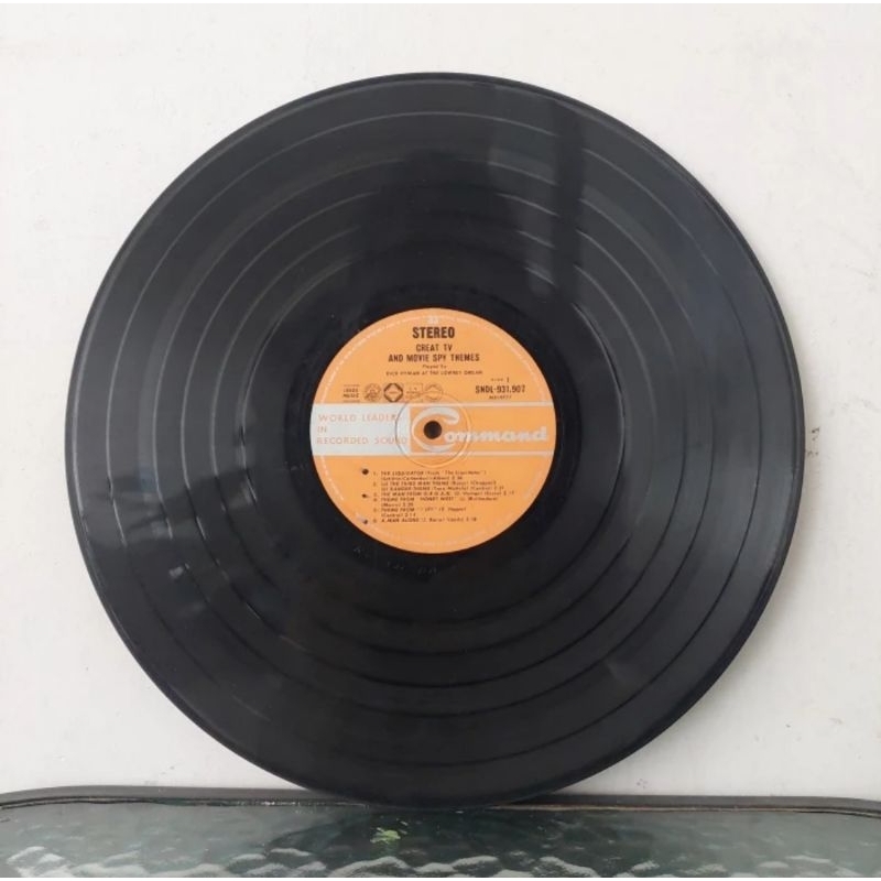 Vinyl Piringan Hitam 12 inch Dick Hyman Great T.V. &amp; Movie Spy Themes