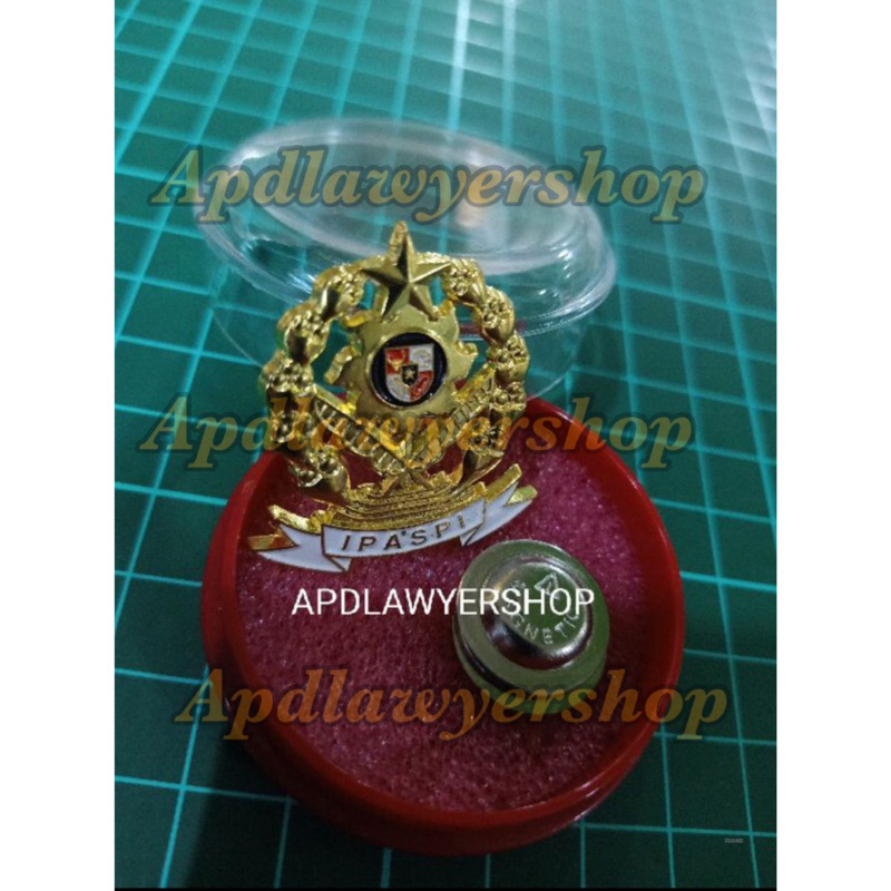 PIN IPASPI ASLI KUNINGAN MAGNET PLUS BOX