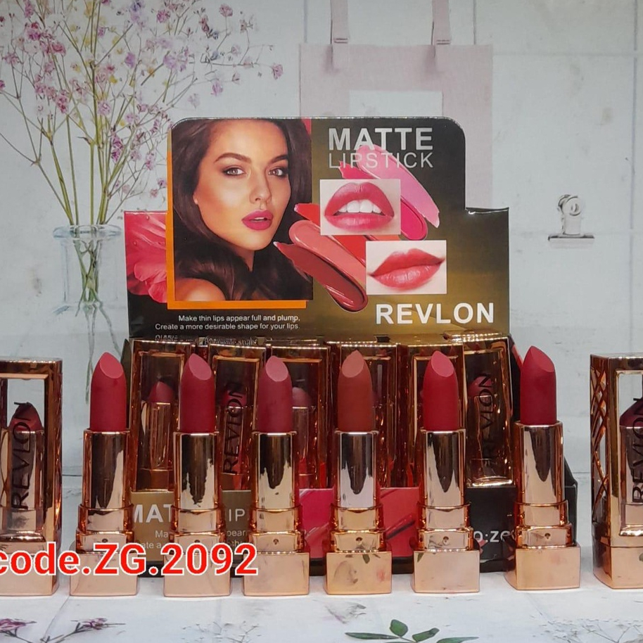 [LUSINAN] Lipstik REVLON MATTE longlasting CASING EMAS