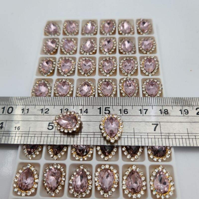 swarovski super CC bentuk TETES cangkang tetes dijual per BUTIR