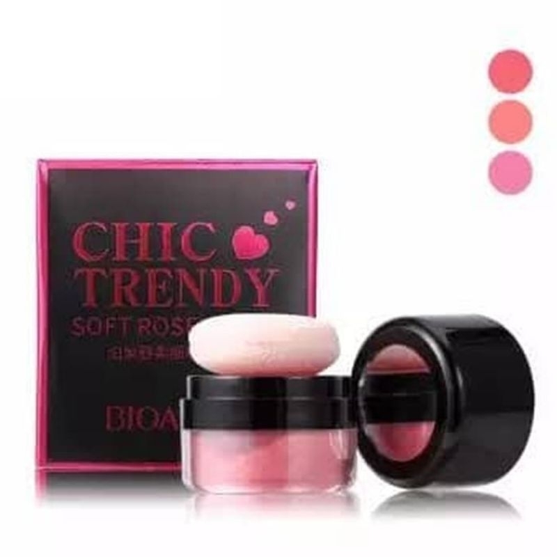 Medan Termurah/Blush On Chic Trendy/Soft rose blush blush on chic pemerah pipi