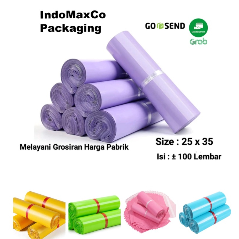 

Polymailer Kantong Plastik Packing Premium Glossy Warna 25 x 35 Cm / Plastik Packing Baju, Accesories / Packing Olshop