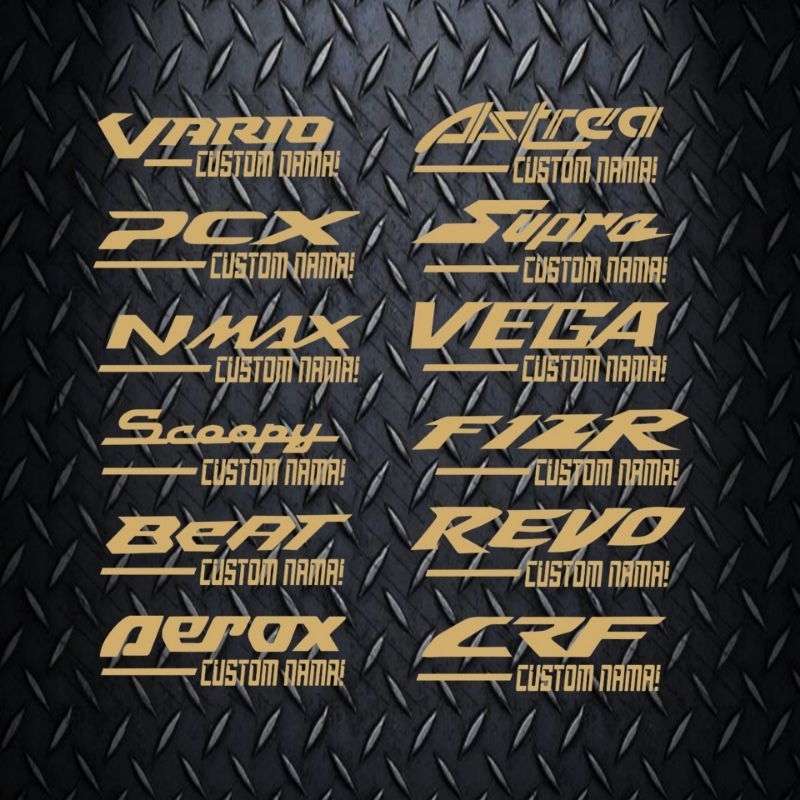 Stieker Viral Stiker Motor Custom Nama Motor Vario Custom Nama Sticker Motor Stiker Tiktok Viral Sti