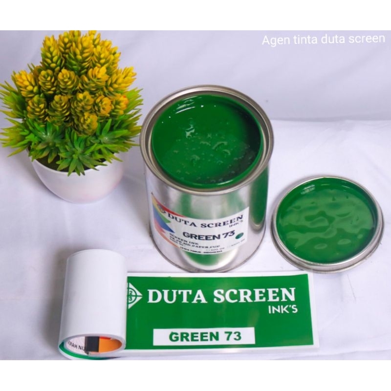 

Tinta sablon duta screen |warna green 73 (hijau)