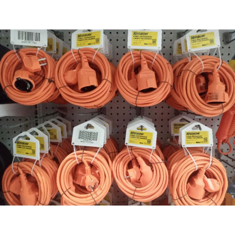 KRISBOW KABEL SAMBUNGAN EXTENSION 5-10METER/KRISBOW KABEL EKSTENSI 5m/ACE KABEL ROLL/ACE EXTENSION KABEL