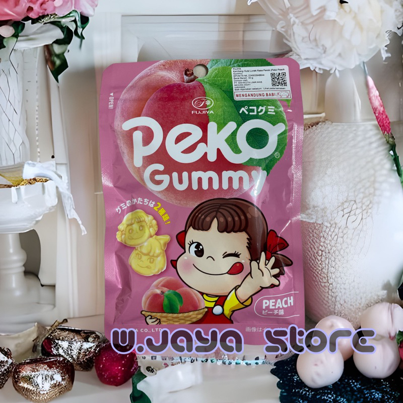 Fujiya Peko Gummy Peach | Permen Import Gummy Jepang 50g