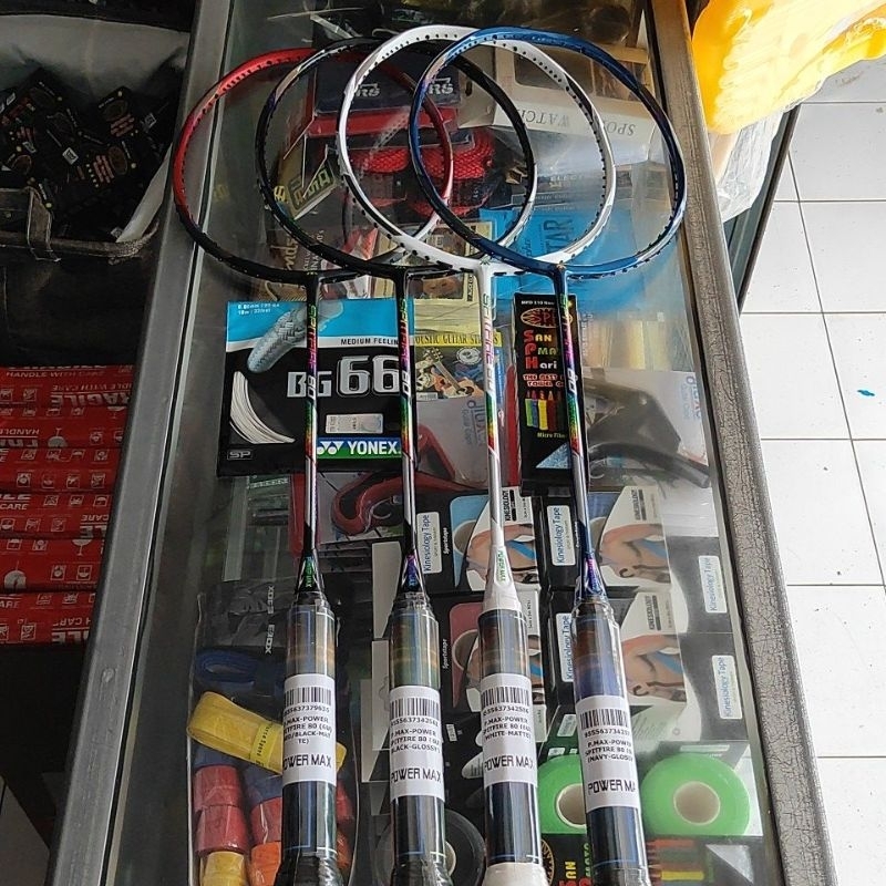 RAKET BADMINTON POWERMAX SPITFIRE 80 THUNDER 755 ORIGINAL