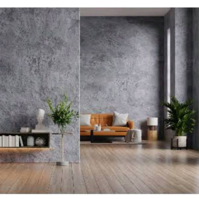 Wallpaper Stiker Dinding Tembok Motif Cat Semen Paiting Cement Polos Abstrak