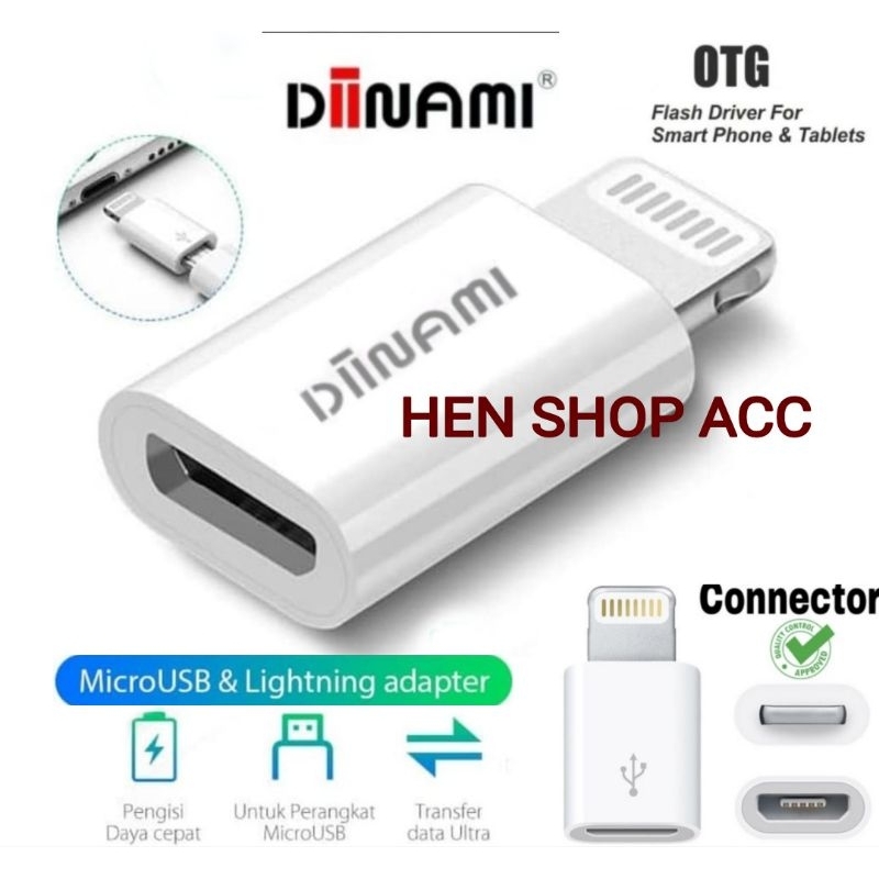 OTG MIKRO USB TO LIGHTNINGMERK DIINAMI
