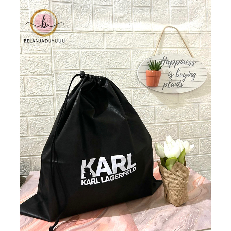 DUSTBAG Karl Lagerfeld Bahan Spounbun Pengganti Sarung Tas Pelindung Debu Serut Dust Bag DB Branded