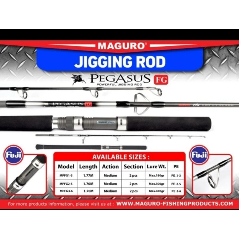 joran maguro jigging andromeda atau pegasus type jigging
