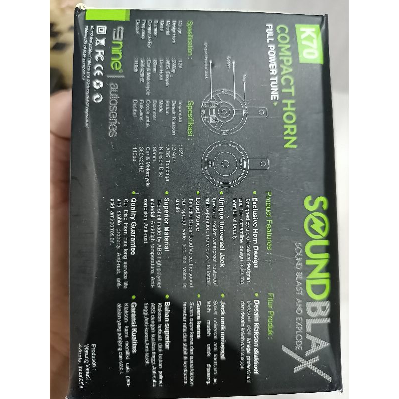 kelakson keong horn motor soundblax nine K-80by 9nine luminos set kanan dan kiri universal nmax aerox pcx vixion cb cbr R15 ninja gsx R15 R25 mio Mio m3 fazzio beat vario scoopy tiger pcx150/160 adv150/160 ninja 250 cbr150 gsx150