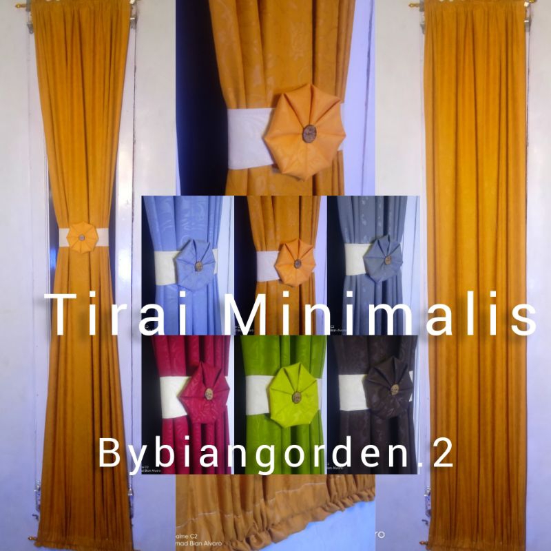 Gorden Minimalis Kupu Kupu Gorden Jendela Minimalis Ikat Pita