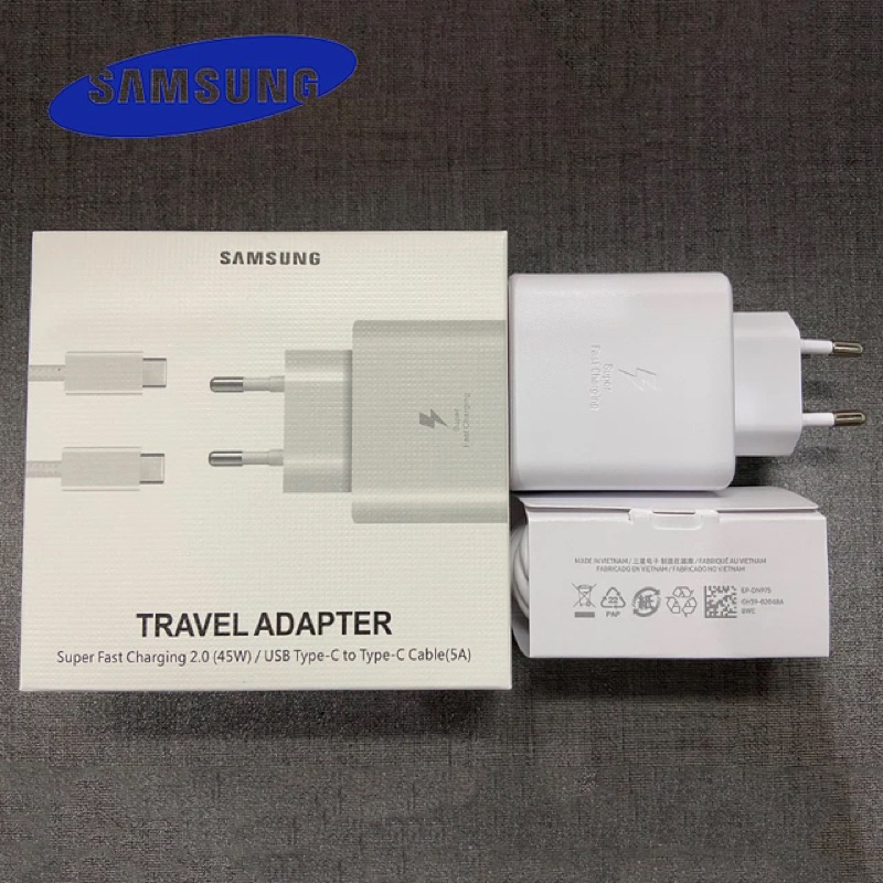 Power Charger Samsung Usb Type C To C 45W PD Super Fast Charging samsung 45Watt S10/S20/S21 FE/S22/S23/A23/A24/A33/A34/A53/A54/A72/A73/M52/M62