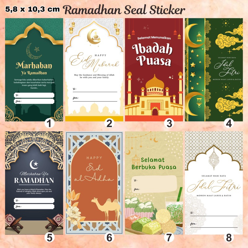

STICKER SEAL / SEGEL UCAPAN IDUL FITRI RAMADHAN PUASA LEBARAN EID 020