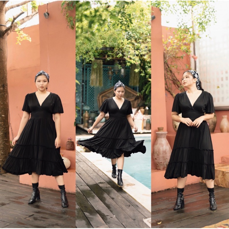 boogieta carroline midi dress XXL black