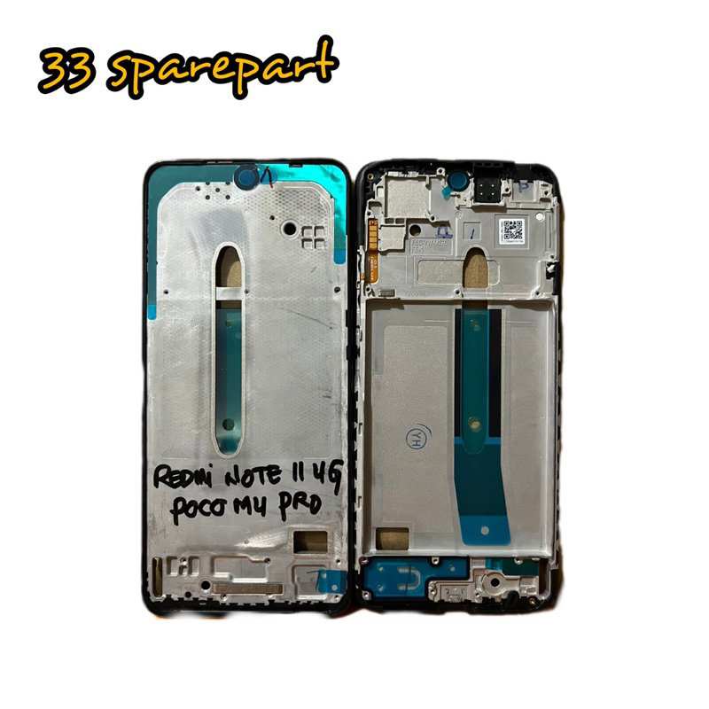 Frame lcd / tulang tengah Xiaomi Redmi note 11 4g / 11s / Pocophone m4 pro original