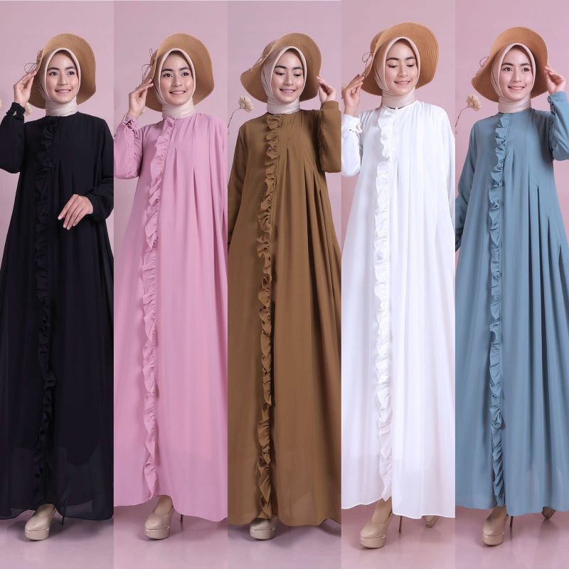Abaya Seruty - Abaya Ceruty - Abaya Polos