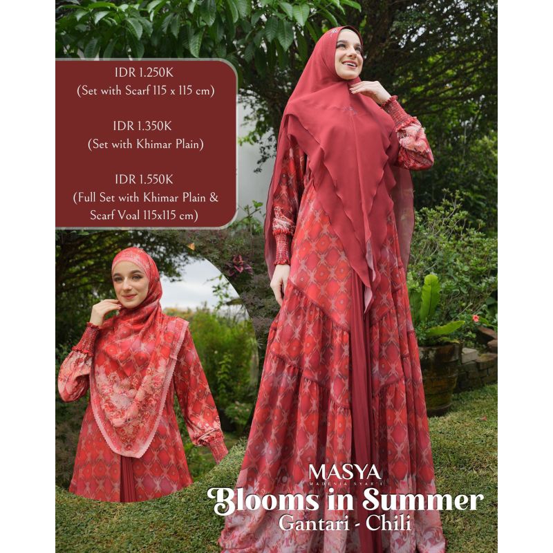 MASYA/Gantari set by Masya/set syari/set mewah/set terbaru