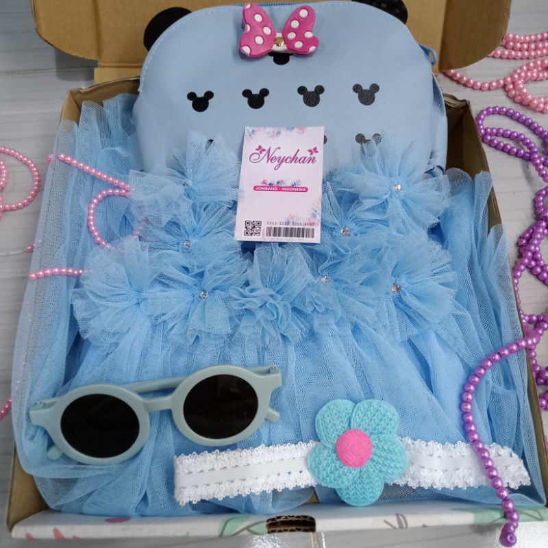 paket hampers murah anak ulang tahun dress bayi neychan