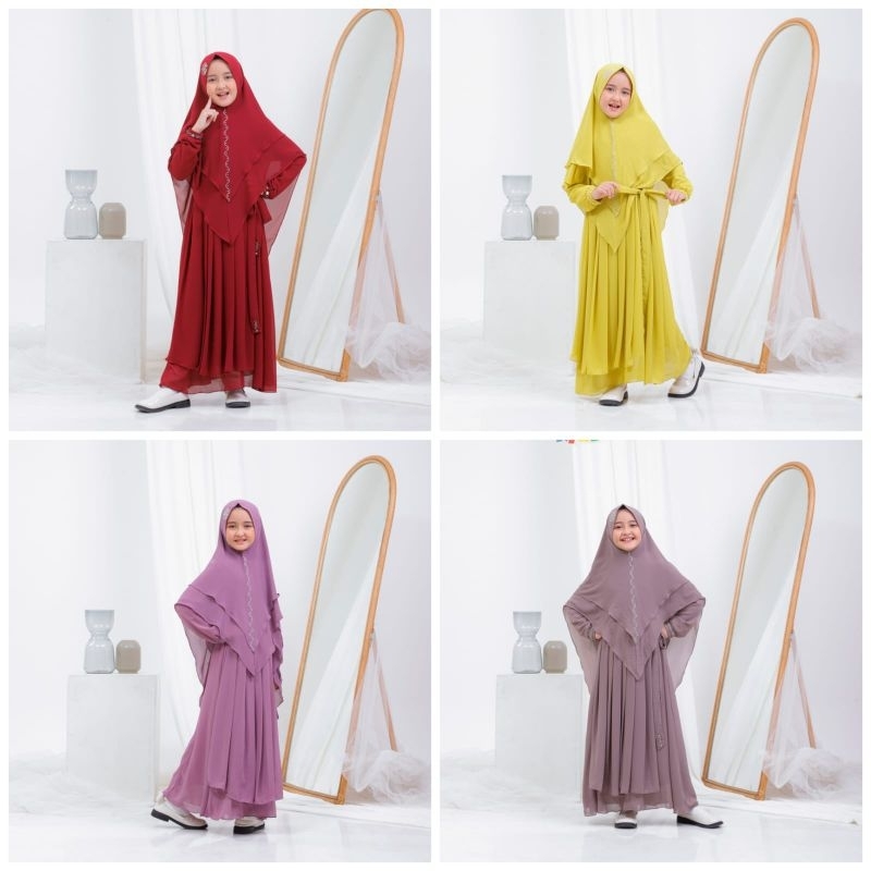 Gamis syari anak salima original hawwa aiwa