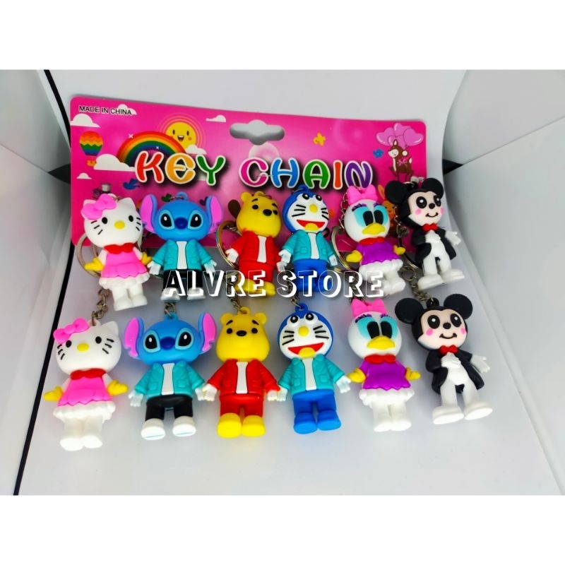 Gantungan kunci Kartun Disney Lucu Unik - Ganci aksesoris import motif kartun pesta