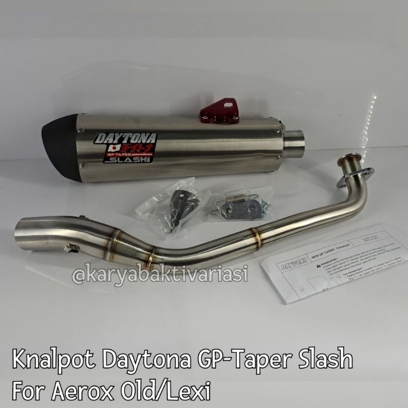 KNALPOT DAYTONA GP-TAPER FOR AEROX OLD 155 & LEXI