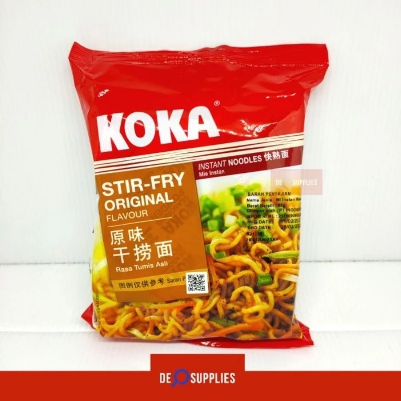 

KOKA Stir Fry Original Instant Noodle 85gr -Rasa Tumis Asli Mie Instan